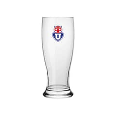 U DE CHILE - Vaso Cervecero de Vidrio 370 ml