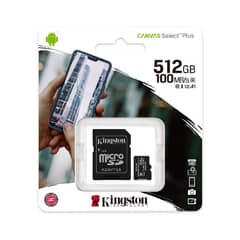 KINGSTON - Tarjeta de Memoria Microsd Canvas Select Plus 512gb