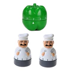 GEN - 3x Timer Cocina 1 Pimenton Y 2 Cocineros Reloj Temporizador.