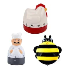 GEN - 3x Timer Cocina Temporizador De Abeja Cocinero Gallina