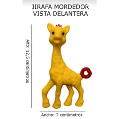 GENERICO - Mordedor Jirafa Con Textura Incluye Estuche
