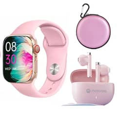 MOTOROLA - Audífonos Moto Buds H40- Rosa Toumi Watch S9 Pro-P y Estuche