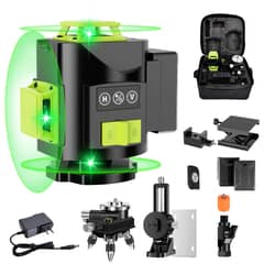 AIZO - Nivel Láser Verde, 4d 16 Líneas 360º Nivelación Automática