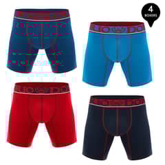 GIOVACCHINO - Pack de 4 Boxer Medio Algodón Hombre