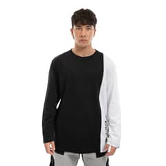 CACIQUE - Polera Cac1ke Manga Larga Negro Blanco
