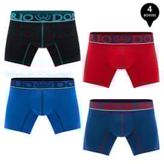 GIOVACCHINO - Pack de 4 Boxer Corto Algodón Hombre