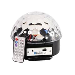 FIDEK - Efecto de Luz LED con MP3 Magic Ball 3795 BT - Negro