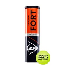 DUNLOP - Tarro de Pelotas de Tenis Fort Clay Court X4