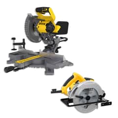 STANLEY - Sierra Ingleteadora 7-14 20V + Sierra Circular 1600W