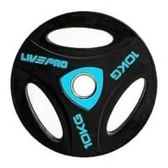 LIVE PRO - Disco Olímpico Asa 10kg Nuevo Original