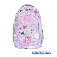 OMAS - Mochila Escolar de Niña con Estuche de Lapices 38x26x125 cm