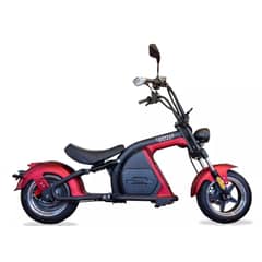 GILROY MOTOR - CHOPPER MOTOCICLETA ELECTRICA ROJA