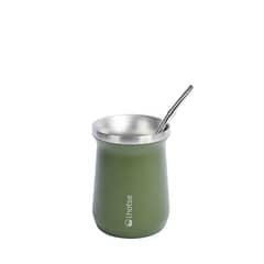 LHOTSE - Mate Acero Inoxidable con Bombilla Black - Verde