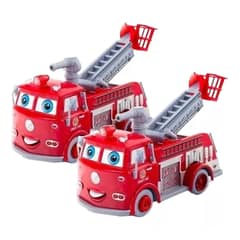 GENERICO - X2 Camiones De Juguete Carro De Bomberos Camion De Bomberos