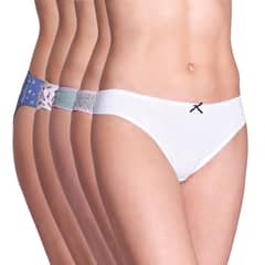 BAZIANI - Pack 5 Calzones Bikini Algodón 20459