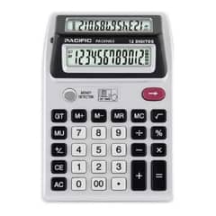 PACIFIC - CALCULADOR 12 DIGITS PANTALLA DOBLE