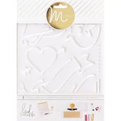 AMERICAN CRAFTS - Plantillas Love para Minc Heidi Swapp