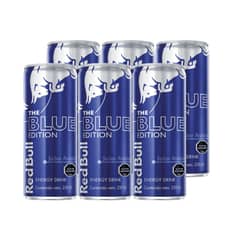 RED BULL - 6x Bebida Energética Blue Edition 250cc