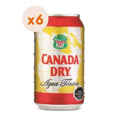 CANADA DRY - 6x Bebida Tónica Lata 350cc
