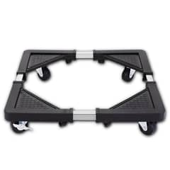 DBLUE - Base Ajustable Con Ruedas Para Macetero y Artefactos 31x31cm - Negro