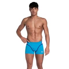 ARENA - Traje De Baño Tipo Boxer Hombre Panel Azul