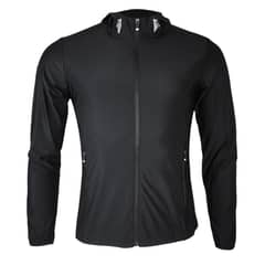 SYH STORE - Cortaviento Outdoor Elasticado Diseño Negro Hombre