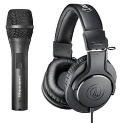 AUDIO TECHNICA - Pack Microfono y Audifonos para Trabajo AT-EDU25