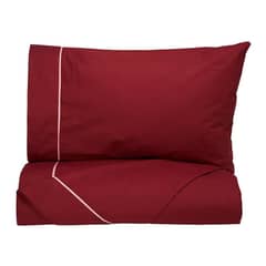 VELUTTI - Juego Sabanas Vivo 180 Hilos Burdeo 1,5 plazas