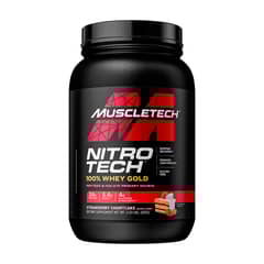 MUSCLETECH - Nitro Tech 100% Whey Gold (2 Lb) - Original - FRUTILLA