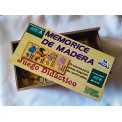 GENERICO - Memorice de animales de madera