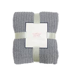 ANTICO HOME - Manta De Puntos Color Gris Perla Salvia Medidas 130x190 cm