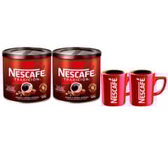 NESCAFE - Pack Café Nescafé® Tradición 400g X2 + 2 Tazones De Regalo