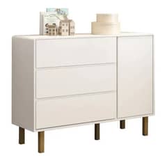 KIDSCOOL - COMODA BLANCA OLIVIA 3 CAJONES Y PUERTA