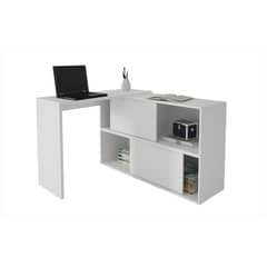 VE MUEBLES - Escritorio Esquinero Maca Blanco