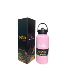GENERICO - Termo Botella 1 Litro Acero Inox ORLA HOME + Tapa extra