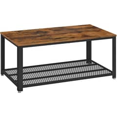 SPACEZAT - Mesa de Centro Rectangular Lagan Estilo Industrial