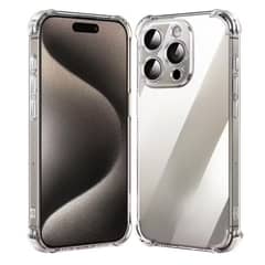 GENERICO - Carcasa transparente reforzada antigolpes para iphone 15 pro max