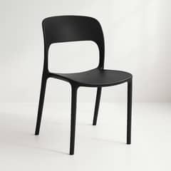 KLIK - Silla de Terraza Comedor Exteriores Kentucky Negra Apilable