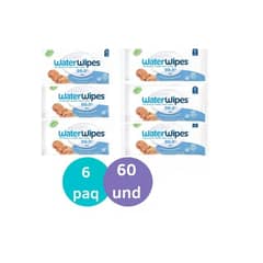 WATER WIPES - Toallas Humedas Waterwipes 6 Paquetes 99,9% Agua (360 u)