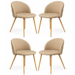 GENERICO - Pack de 4 Sillas Nordem Lino BEIGE