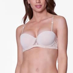 BAZIANI - Sostén Strapless Encaje Push Up 3881