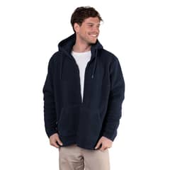 LENGA - Polerón Chaqueta Polar Sherpa Con Capucha Y Cierre Ykk Corcovado