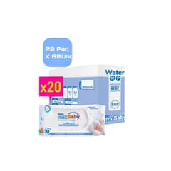 EMUBABY - Toallas Water 20 Paquetes 80 Und