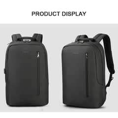 TIGERNU - Mochila Ejecutiva T-B3621B Negro/Gris 15.6"