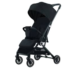 LUBABYCAS - Coche de Paseo Últra Compacto Negro