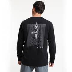 KANNU - Polera Lifestyle Diseño Hombre Negro