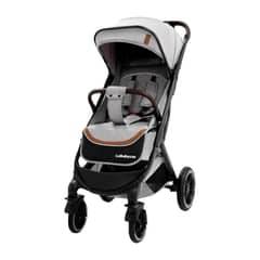 LUBABYCAS - Coche de Paseo Con Cubre Pies Gris