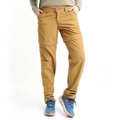 KANNU - Pantalón Desmontable Mujer Mostaza