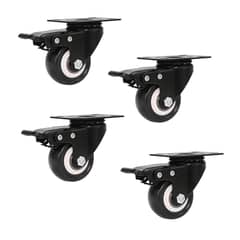 LINKON - Ruedas Muebles Industriales con Freno 2" Set 4