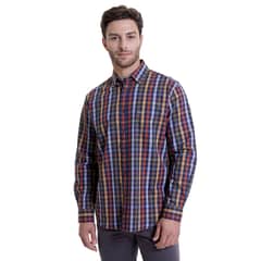 MCGREGOR - Camisa Villela Escocesa Regular Fit Azul Marino MCGREGOR_.